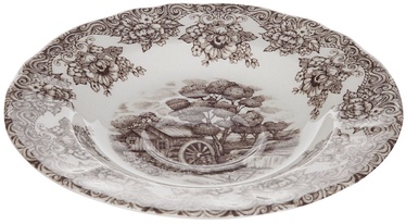 Claytan Water Wheel Soup Plate 20.3cm Brown
