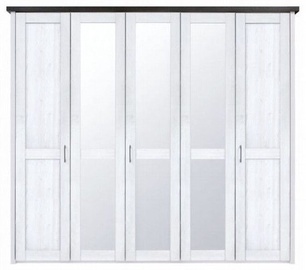 Spinta Black Red White Luca White, 241x61.5x212.5 cm