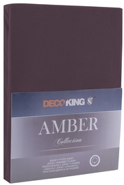 Palags DecoKing Amber, brūna, 90x200 cm, ar gumiju
