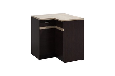 Apakšējais virtuves skapītis WIPMEB Livia LV-12/D90 N Right Dark Sonoma Oak, 900x900x820 mm