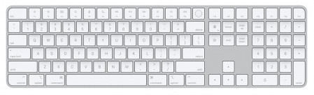 Klaviatūra Apple Magic Keyboard 2021 Touch ID EN, balta, bezvadu