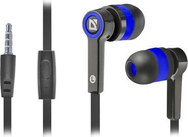 Ausinės Defender Pulse 420 In-Ear Headset Black/Blue