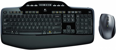 Klaviatūra Logitech MK710, melna, bezvadu