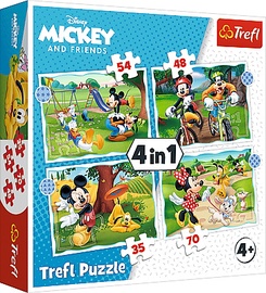 Pusle Trefl Mickey And Friends 4 in 1 34604, 207 tk