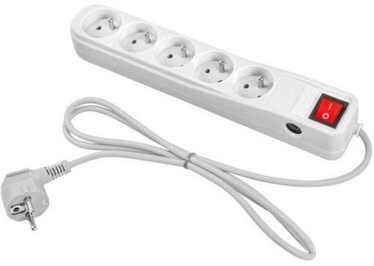 Natec Surge Protector 5 Outlet White 3m