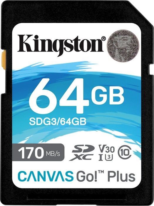 Atmiņas karte Kingston Canvas Go! Plus, 64 GB
