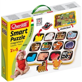 Magnetinis žaidimas Quercetti Smart Puzzle, įvairių spalvų