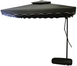 Aia päikesevari 4Living Umbrella Black, 250 cm x 250 cm, must