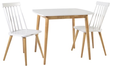 Home4you Dining Room Set Simple 2 White/Oak