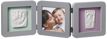 Baby Art Double Print Frame Grey