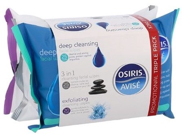 Xpel Osiris Cleansing Facial Wipes 3x25pcs