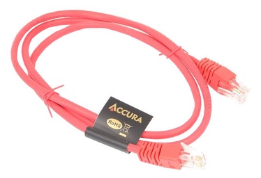 Accura Cable UTP Cat 5e RJ45 / RJ45 Red 1m