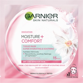 Sejas maskas Garnier Skin Naturals Moisture + Comfort, 32 ml