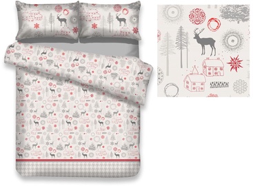 Gultas veļas komplekts AmeliaHome Snuggy, daudzkrāsains, 200x220/80x80 cm