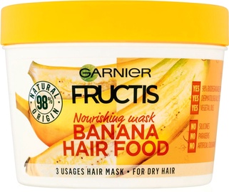 Kaukė plaukams Garnier Fructis Nourishing Banana Hair Food, 390 ml