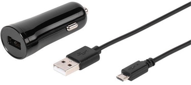 Vivanco Micro USB Car Charger Black 1.2m