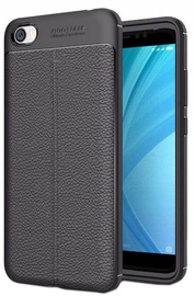 Hurtel Litchi Pattern Back Case For Xiaomi Redmi 5A Black