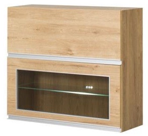 Bodzio Monia Upper Divided Cabinet With Glass 80 Brown