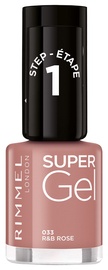 Nagų lakas Rimmel London Super Gel By Kate 33 R&B Rose, 12 ml