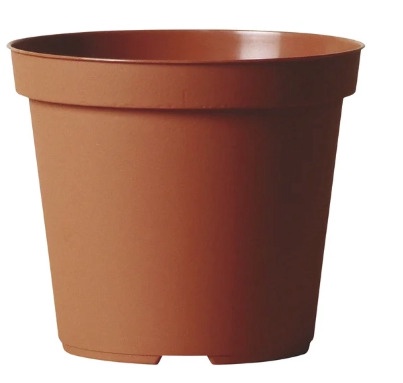 Puķu pods Vaso Norma 501441797, plastmasa, Ø 10 cm, brūna