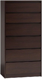 Kumode Top E Shop Karo 6 K6 Wenge, 70x43x139 cm
