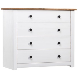 Шкаф VLX Pine Panama Range, коричневый/белый, 80 см x 40 см x 73 см