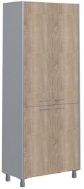 Skyland Offix New Office Cabinet OHC 87.3 Light Sonoma Oak/Metallic