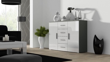 Cama Meble Uni Chest Of Drawers Grey/White Gloss