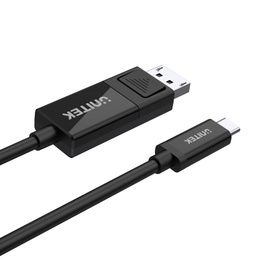 Kabelis Unitek V1146A USB male, USB-C male, melna