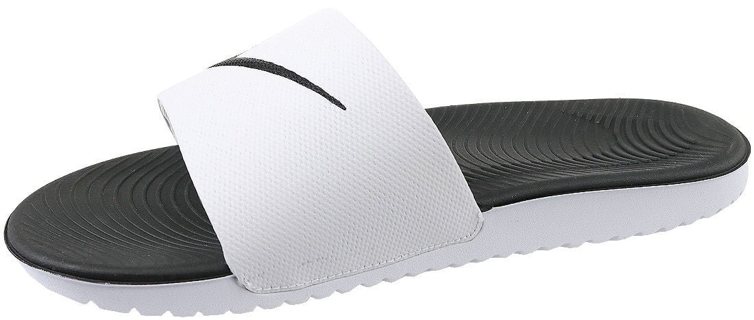 nike kawa slide men's white