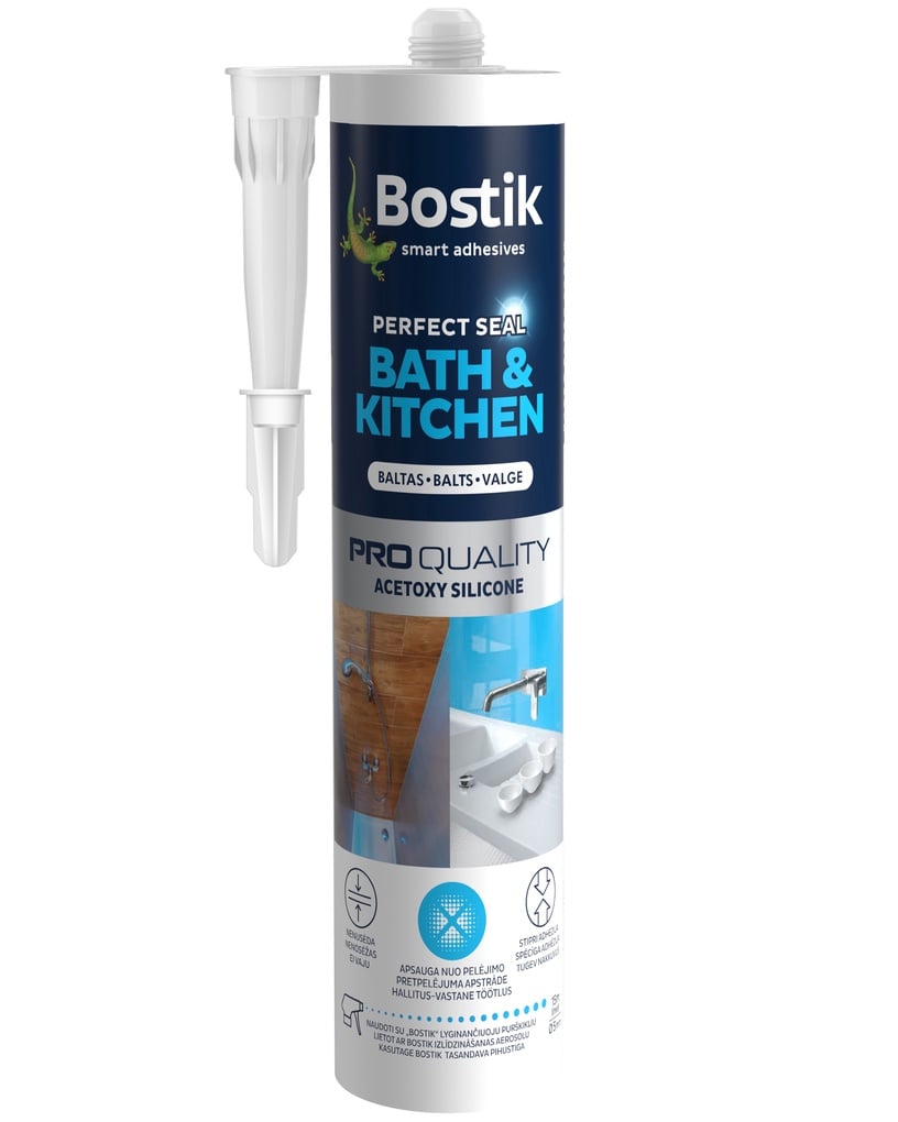 Герметик Bostik, 0.28 л, белый