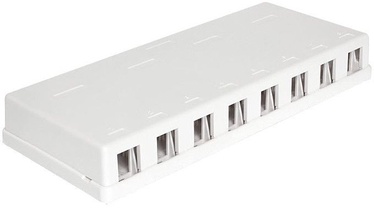 Delock Keystone Surface Mounted Box 8-Port White