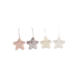 Ziemassvētku rotājums bumba fluffy star 11 cm