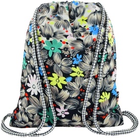 St.Majewski Sport Bag SO-11 Flowers Black
