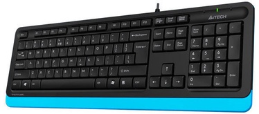 Klaviatūra A4Tech Fstyler Sleek Multimedia Comfort Keyboard FK10 Blue