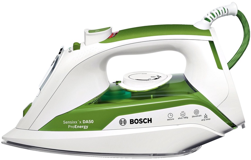 Утюг Bosch TDA502412E, белый/зеленый