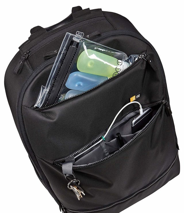 Portatīvo datoru soma ar riteņiem Case Logic, melna, 15.6"