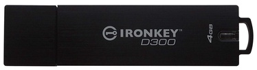 Kingston IronKey D300 USB 3.0 4GB Black