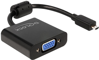 Delock HDMI-Micro D Male to VGA Female Black