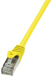 LogiLink CAT 6a F/UTP Cable Yellow 0.25m