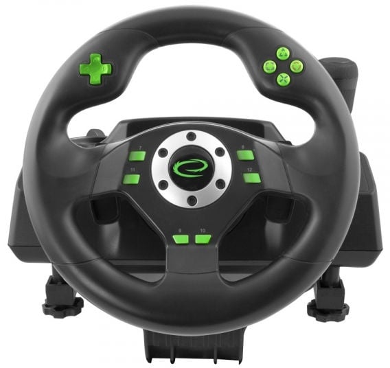 Mängurool Esperanza Drift Steering Wheel Black