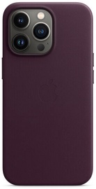 Чехол Apple iPhone 13 Pro Leather Case with MagSafe, бордо