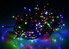 Электрическая гирлянда Verners LED, 16 м, многоцветный