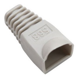 Intellinet Cable Boot For RJ45 Plugs Grey 10pcs
