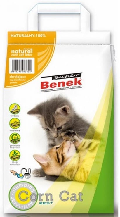 Kaķu pakaiši Super Benek Corn Cat, 14 l