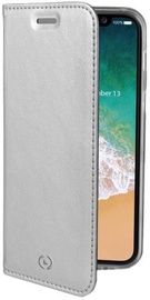 Celly Air Book Case For Apple iPhone X Silver