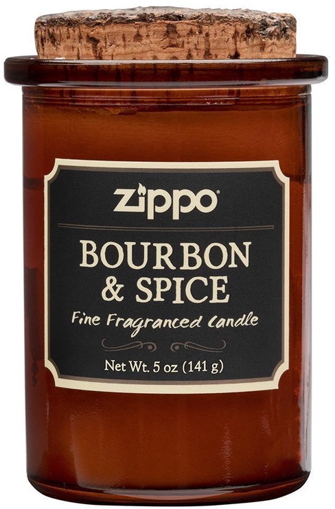 Свеча, ароматическая Zippo Bourbon & Spice, 35 час, 105 мм