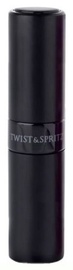 Užpildomas kvepalų buteliukas Travalo Twist & Spritz, juodas, 8 ml