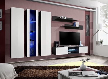 ASM Fly P4 Living Room Wall Unit Set White/Black