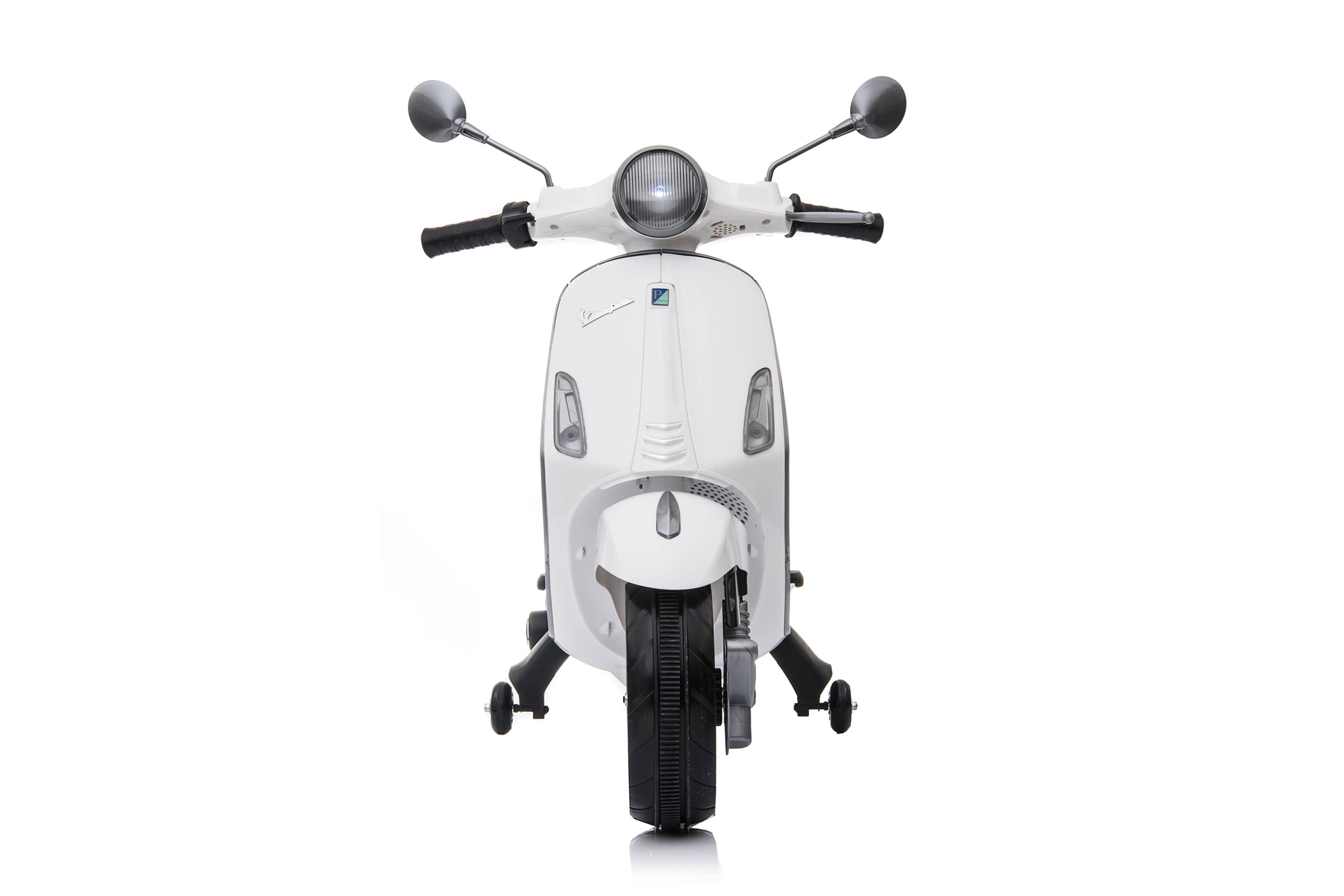 Rotaļlietu bezvadu motocikls Vespa CT-728, balta 